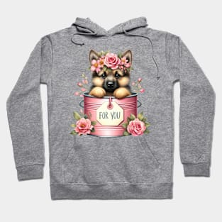 Valentine German Shepherd Dog For You Hoodie